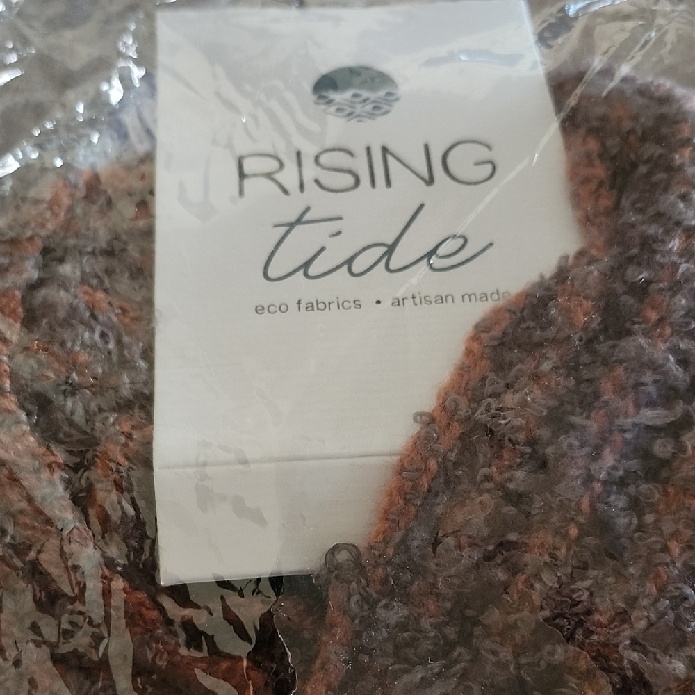 👉*RISING TIDE* ARTISAN MADE SCARF ~ECO FRIENDLY FABRIC ~12"W ~MADE IN INDIA